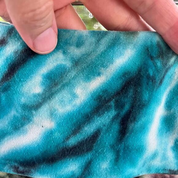 Women's Blue Colorful Tie-Dye Maxi Skirt Pull On Size 32" Waist - Picture 7 of 7